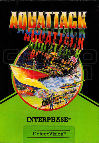 Aquattack box art for Colecovision